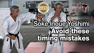 Soke Inoue Yoshimi - Avoid these timing mistakes - Seminar Italy 2013