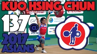 Kuo Hsing Chun (58) - 137kg Clean and Jerk @ 2017 Asians [4k 50]