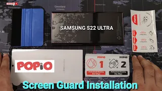SAMSUNG S22/S23 Ultra Flexible Screen Protector | POPIO screen guard installation | DIY