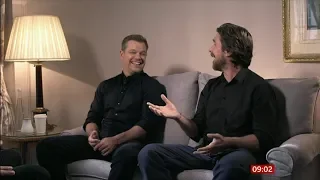 LE MANS  Matt Damon & Christian Bale interview  [ subtitled ]