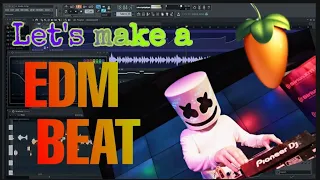 LET'S MAKE A EDM BEAT FROM SCRATCH || FL STUDIO 20 || BEATMAKING TUTORIAL || ( IN PUNJABI AND HINDI)