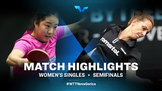 Highlights | Shin Yubin vs Elizabeta Samara | WS SF | WTT Contender Nova Gorica 2022