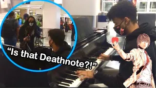 Playing DEATHNOTE in PUBLIC