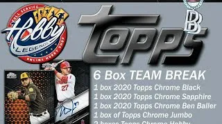 2020 Topps Chrome BLACK/SAPPHIRE/BALLER 6 Box TEAM Break #2 eBay 12/07/20