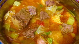 Caldo de Res bien Nutritivo y Sabroso