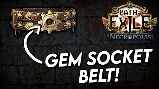 New GEM SOCKET BELT in Updated Patch Notes! | Path of Exile: Necropolis