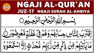 BELAJAR NGAJI QURAN Cara Mudah Belajar Mengaji AL ANBIYA 1-16, EP. 313