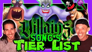 Which Disney Villain has the Best Song?? // Ranking the Disney Villains Songs (Tier List)