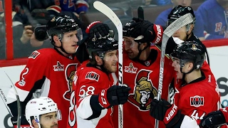 Sens down Rangers to clinch 2nd place in Atlantic