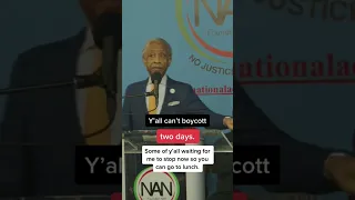 Civil rights activist Rev. Al Sharpton delivers remarks at National Action Network event #shorts