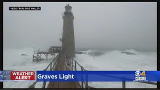 Unique Perspective: Riding Out The Storm In A Boston Harbor Lighthouse