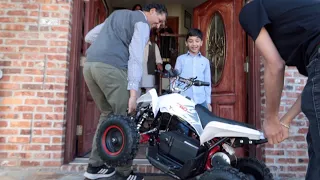 SURPRISING MY LITTLE BROTHER WITH A QUAD **ATV**