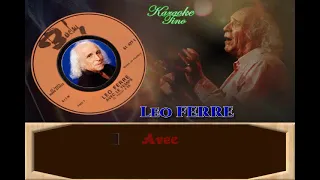 Karaoke Tino - Léo Ferré - Avec le temps