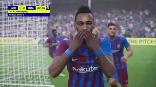 efootball 2022 barcelona vs real madrid gameplay