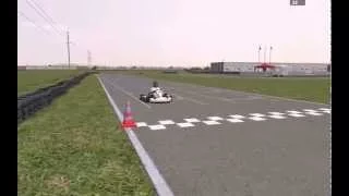 Lap around Kart Track. Donbass-Kart. KartRacing Pro. Camera set 1