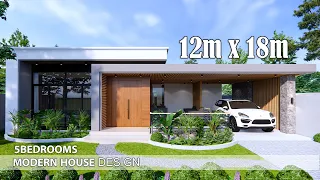 Modern House Design 5Bedrooms | 12m x 18m (216sqm)