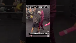 저본타 데이비스 사이드 스탭 트레이닝 영상 #boxingtraining #boxing