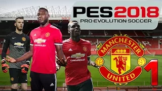 PES 2018 - MASTER LEAGUE - MANCHESTER UNITED #1 Super cup vs Real Madrid!
