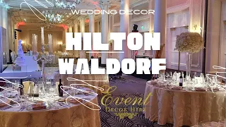 Hilton Waldorf Hotel Wedding - All White Wedding in London