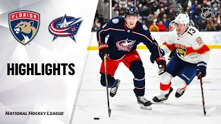 NHL Highlights | Panthers @ Blue Jackets 2/4/20