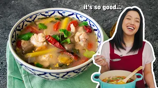 Easy TOM YUM CHICKEN Soup Recipe
