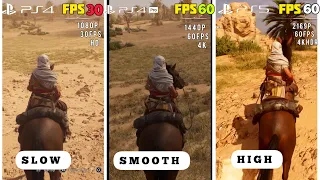 Assassin's Creed Mirage Ps4 vs PS5 Comparison | Loading time, Graphics, Fps Test.