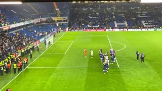 Dinamo Zagreb fans after match at Stamford Bridge