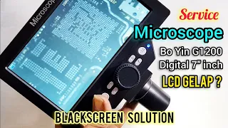 SERVIS MICROSCOPE DIGITAL 7" INCH LCD BLACKSCREEN LIGHT PROBLEM ?