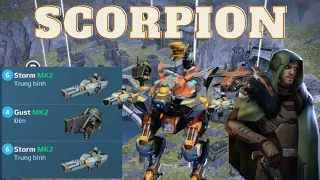 War Robots//Scorpino+Storm Mk2 & Gust Mk2 Gameplay 🎮#walkingwarrobots #warrobots