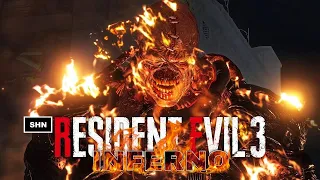 Resident Evil 3 Remake|INFERNO No HUD |Julia Voth as Jill| 4K/60fps Game Movie No Commentary