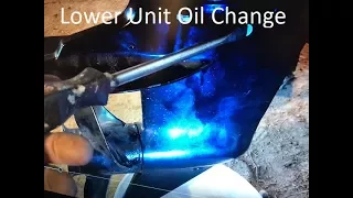 How to Change Lower Unit Oil Mercury 9.9