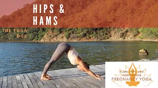 FLOW: 10 minute pregnancy yoga | Hips and Hamstrings | The Yoga Doc