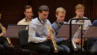 Marcelo Politano - Divertimento for 20 Saxophones and Percussion (CvA sax Ensemble)