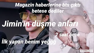 Bts türk magazin programına çıktı *BETESE* jimin'in düşme anladı...