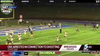 Suspect arrested in connection with Choctaw High School football game shooting