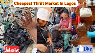 Welcome To ARENA MARKET The Cheapest Thrift Market For Shoes ,Clothes And Bags In Lagos #thrifting