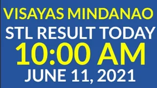 10am STL Result Today 10AM Draw JUNE 11, 2021 all Town Lottery STL Mindanao STL Visayas Result LIVE