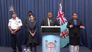 Fijian Minister for Health delivers statement on COVID-19