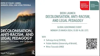 BOOK LAUNCH | Decolonisation, Anti-Racism, and Legal Pedagogy