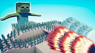 100x MINECRAFT ZOMBIE + GIANT vs 2x EVERY GOD - TABS | Totally Accurate Battle Simulator 2024