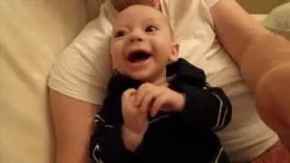 Baby plays peek-a-boo for first time and finds it hilarious  #bemorebaby