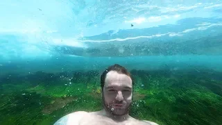 Bodyboard POV Reef Crystal Clear Central Coast Australia