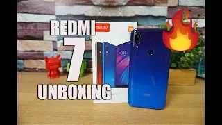 Redmi 7 Unboxing (Comet Blue) Hands on, Camera Samples and Features