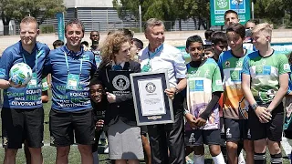 New Guinness World Record set in Madrid: Football for Friendship