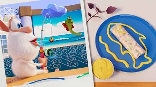 Booba 🌯Essen Puzzle: Frühlingsrollen 🦐Lustige Cartoons für Kinder - Booba ToonsTV