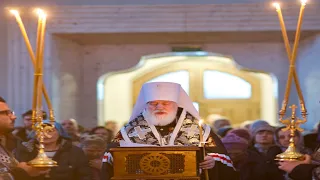 Покаянный канон Андрея Критского в понедельник 1-й Седмицы Великого поста в Свято-Духовом соборе.