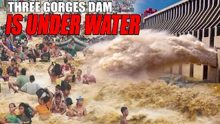 China's Three Gorges Dam is submerged in water as Yangtze River is experiencing its worst flooding