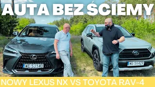 AUTA BEZ ŚCIEMY - Nowy LEXUS NX 450h+ vs Toyota RAV-4 Hybrid 2022