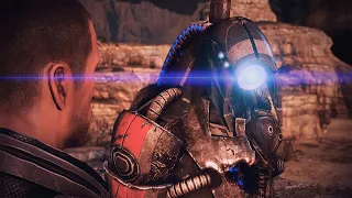Шепард мирит кварианцев и гетов в Mass Effect 3