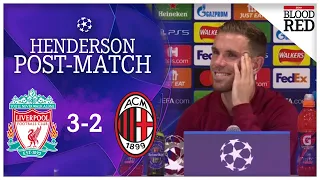 "ROLLERCOASTER" | Jordan Henderson Reacts to Winner | Liverpool 3-2 AC Milan | Press Conference